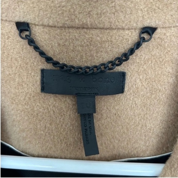 Rag & Bone Duke Long Camel Coat - Picture 12 of 13